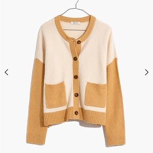 Madewell colorblock colburne cardigan